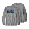 Patagonia Men's Long-Sleeved P-6 Logo Responsibili-Tee 1 Patagonia Men's Long-Sleeved P-6 Logo Responsibili-Tee