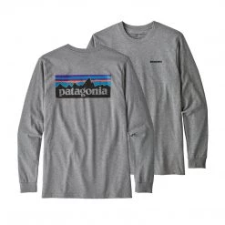 Patagonia Men's Long-Sleeved P-6 Logo Responsibili-Tee