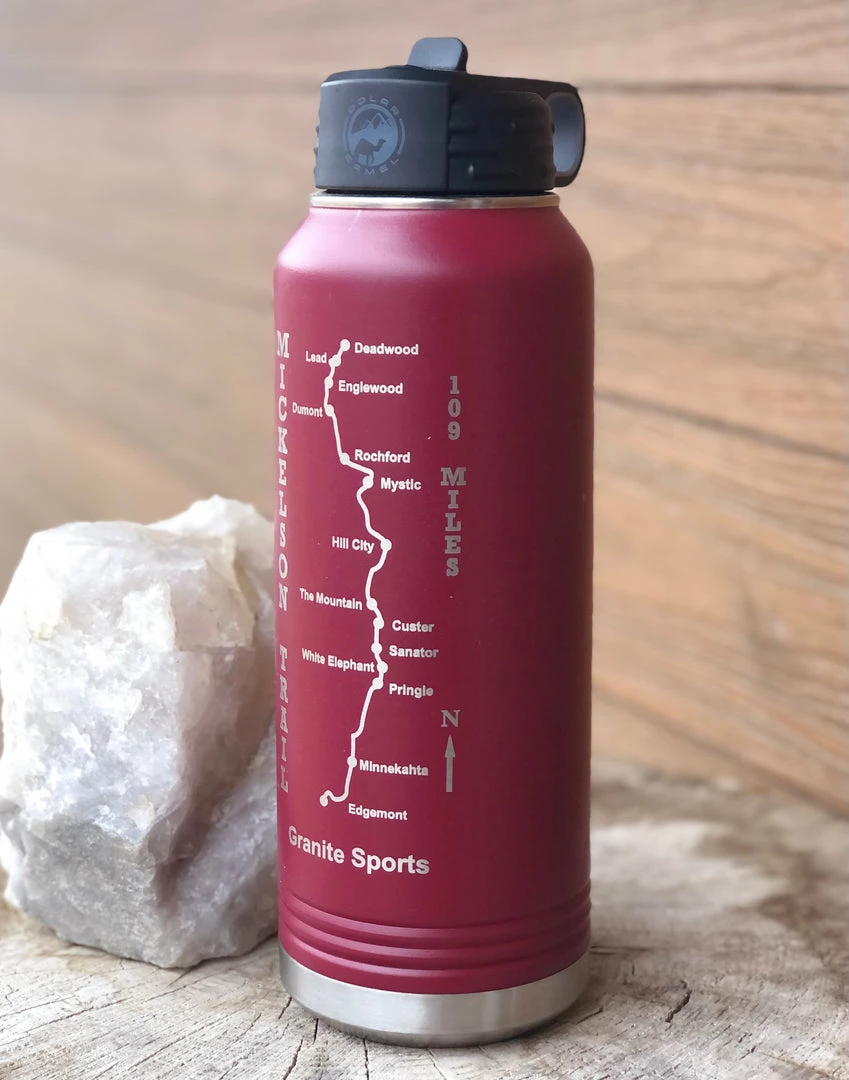 Granite Sports Mickelson Trail Vacuum Insulated Stainless Steel Water Bottle 32OZ Gear & More 4 Granite Sports Mickelson Trail Vacuum Insulated Stainless Steel Water Bottle 32OZ Gear & More