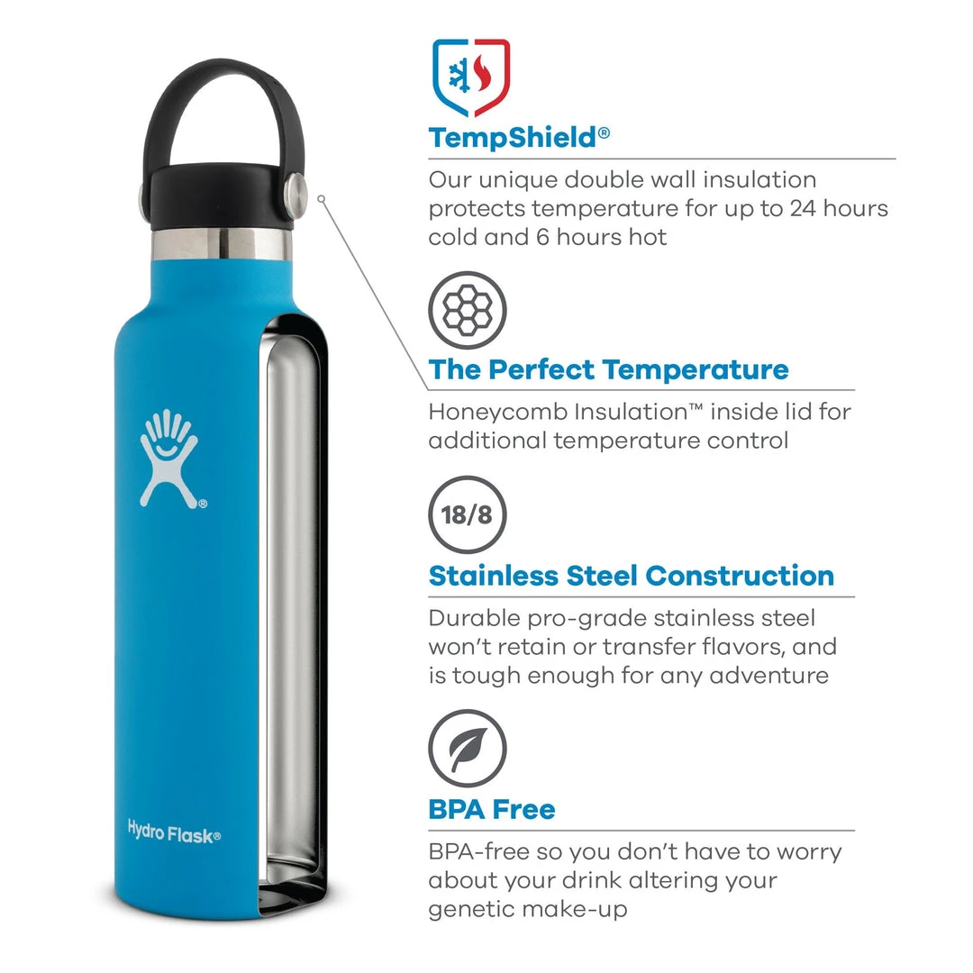 Hydro Flask 21oz Standard Mouth Water Bottle 5 Hydro Flask 21oz Standard Mouth Water Bottle